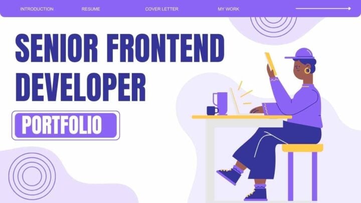 Senior Frontend Developer Portfolio. Free PPT & Google Slides Template ...