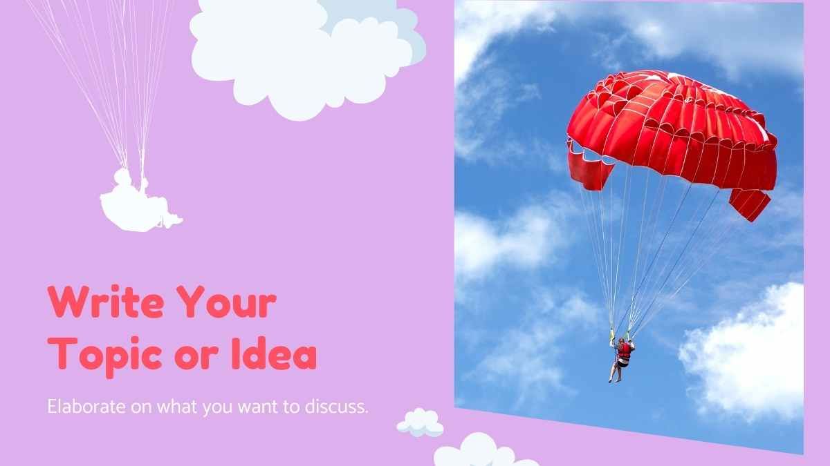 Plano de negócios de paraquedismo ilustrado - slide 6