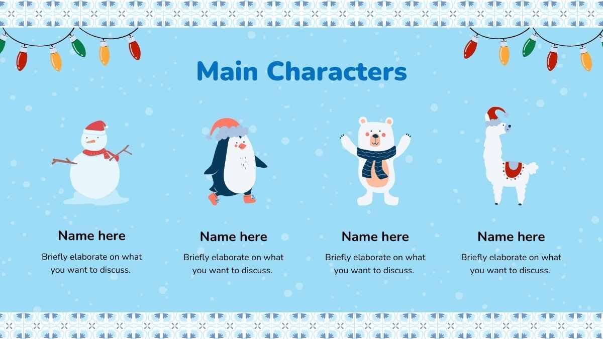 Illustrated Snowman Story Book - slide 5