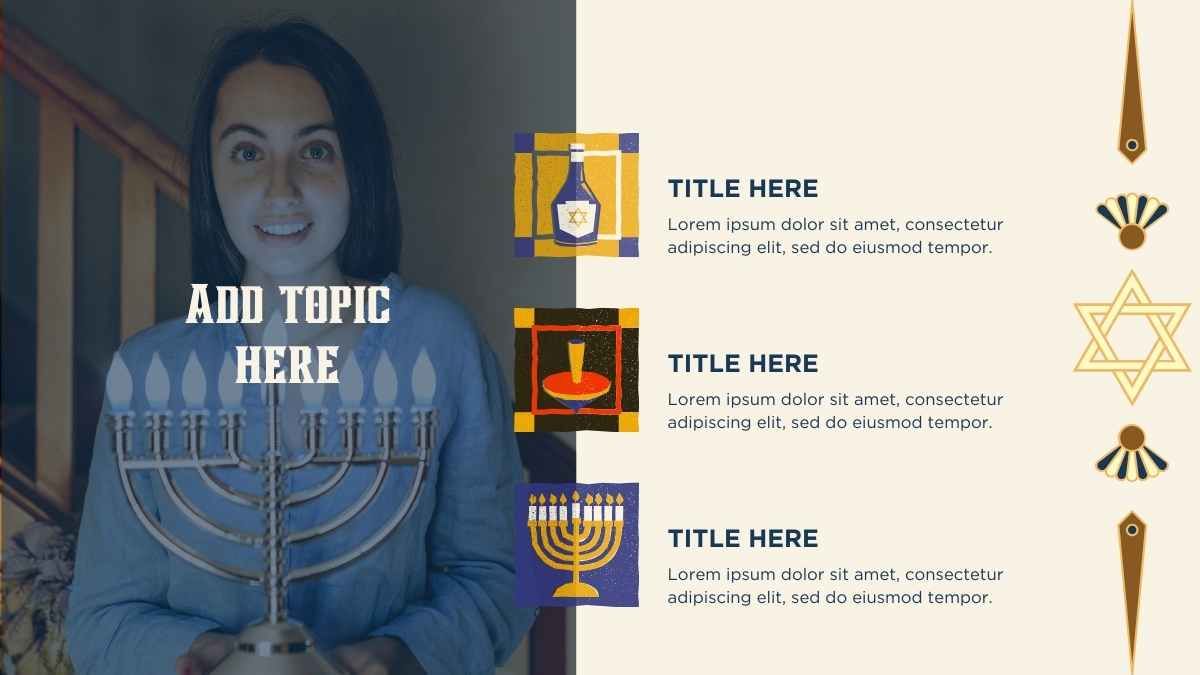 Assunto de estudos sociais ilustrado: Cultura Judaica - slide 9