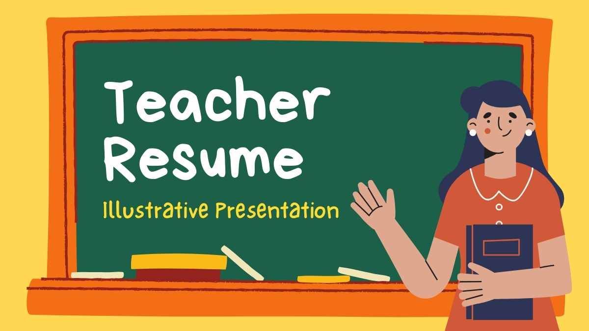 Illustrated Teacher Resume - slide 0