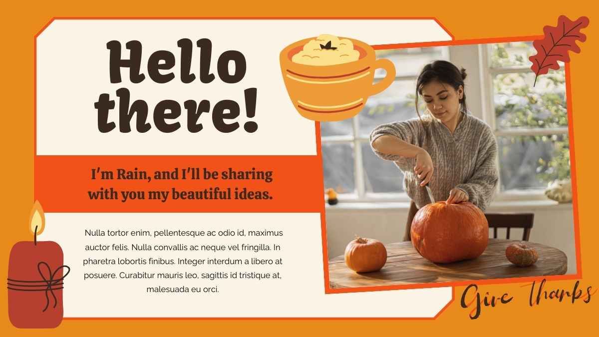 Illustrated Thanksgiving Newsletter - slide 4