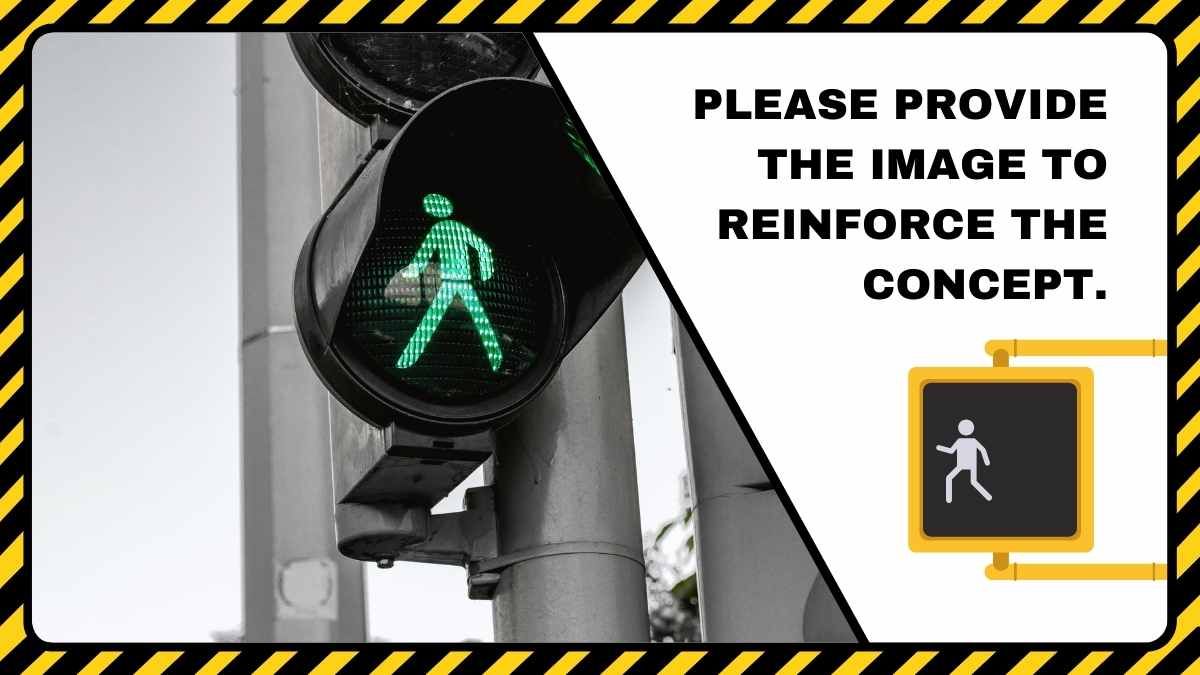 이론적 운전 워크샵: 교통 표지판 그림 설명 - slide 4
