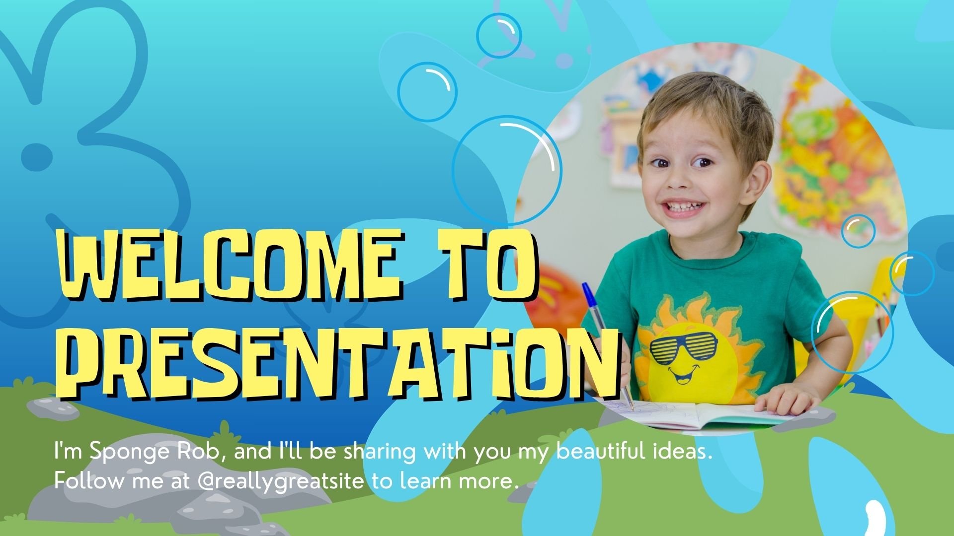 Illustrated Under the Sea Minitheme Slides - slide 4