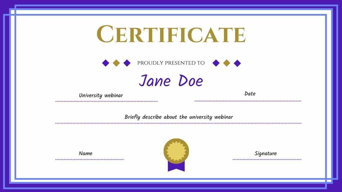 Certificado de webinar da Illustrated University - slide 13