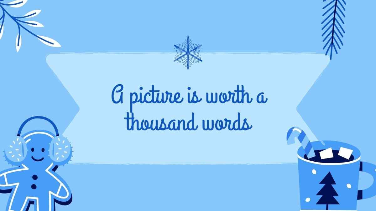 Illustrated White Christmas Background - slide 14