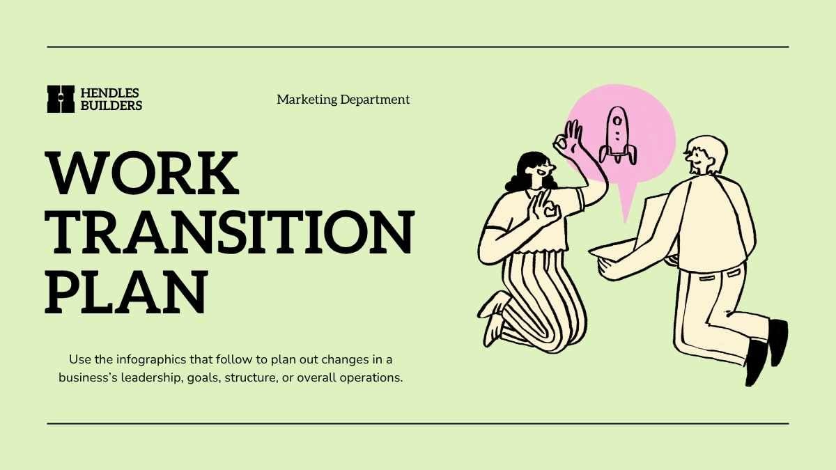 Illustrated Work Transition Plan Slides - slide 1