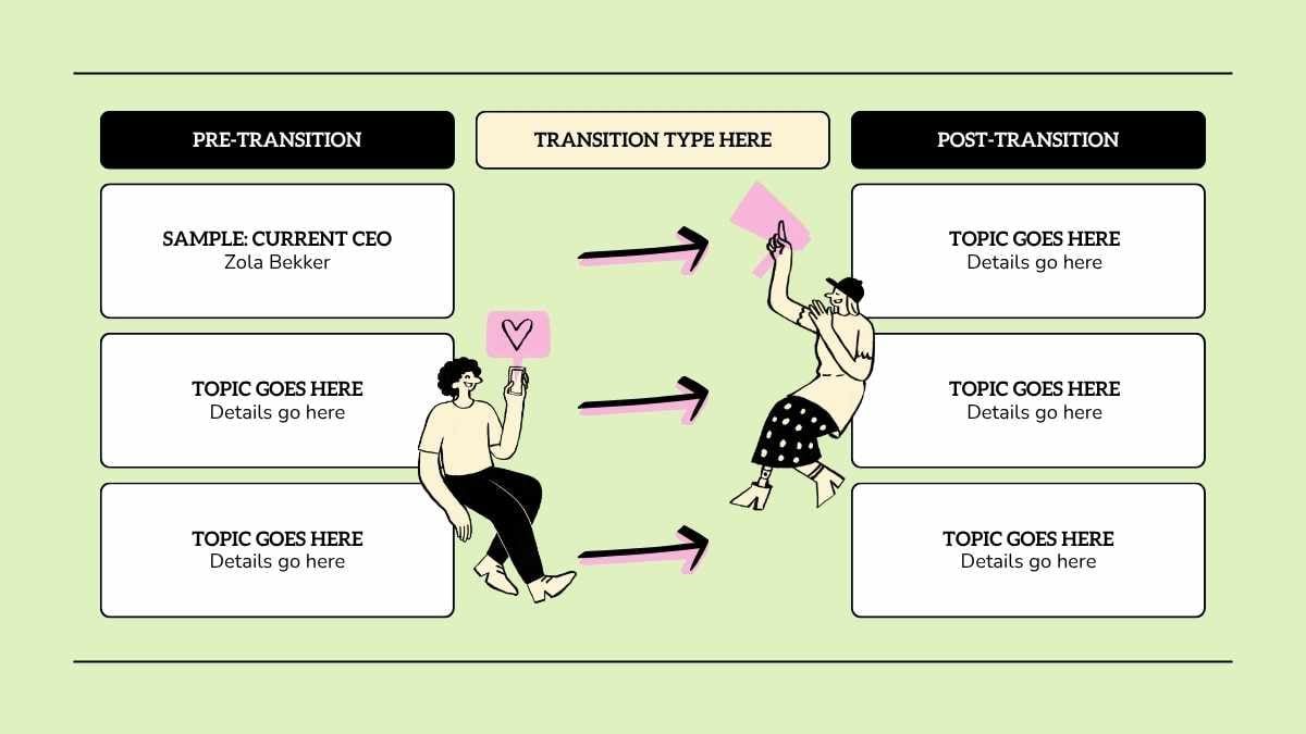 Illustrated Work Transition Plan Slides - slide 3