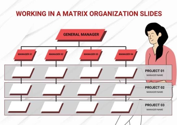 Working In A Matrix Organization Infographic. Free PPT & Google Slides ...