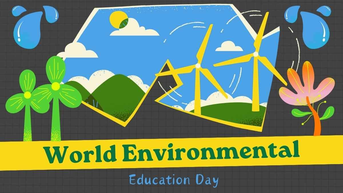Dia Mundial da Educação Ambiental ilustrado - slide 0