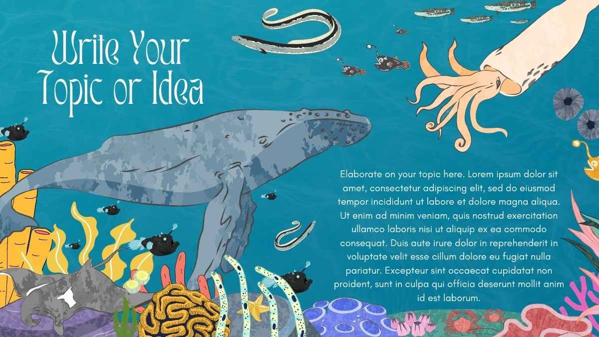 Illustration Blue Ocean Presentation - slide 14