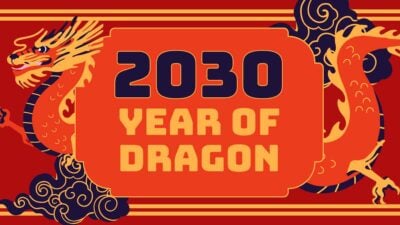 Illustrated 2025 Year of the Dragon Slides