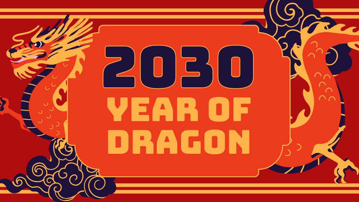 Illustrated 2025 Year of the Dragon Slides - slide 1