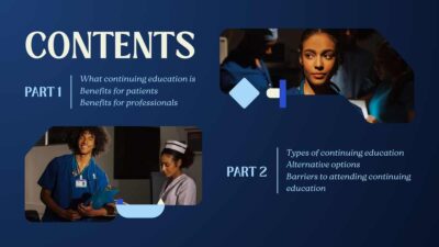 Importance Of Continuing Education In Nursing. Slides Template ...