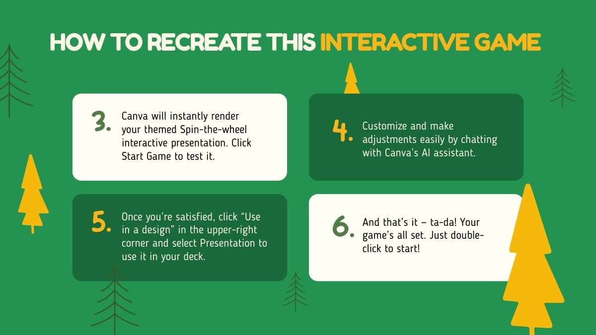 Interactive Christmas Spin-the-Wheel White Elephant Game - slide 5