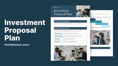 Simple Investment Proposal Plan