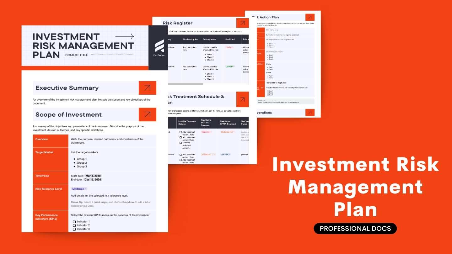 Rencana Simple Manajemen Risiko Investasi - slide 1