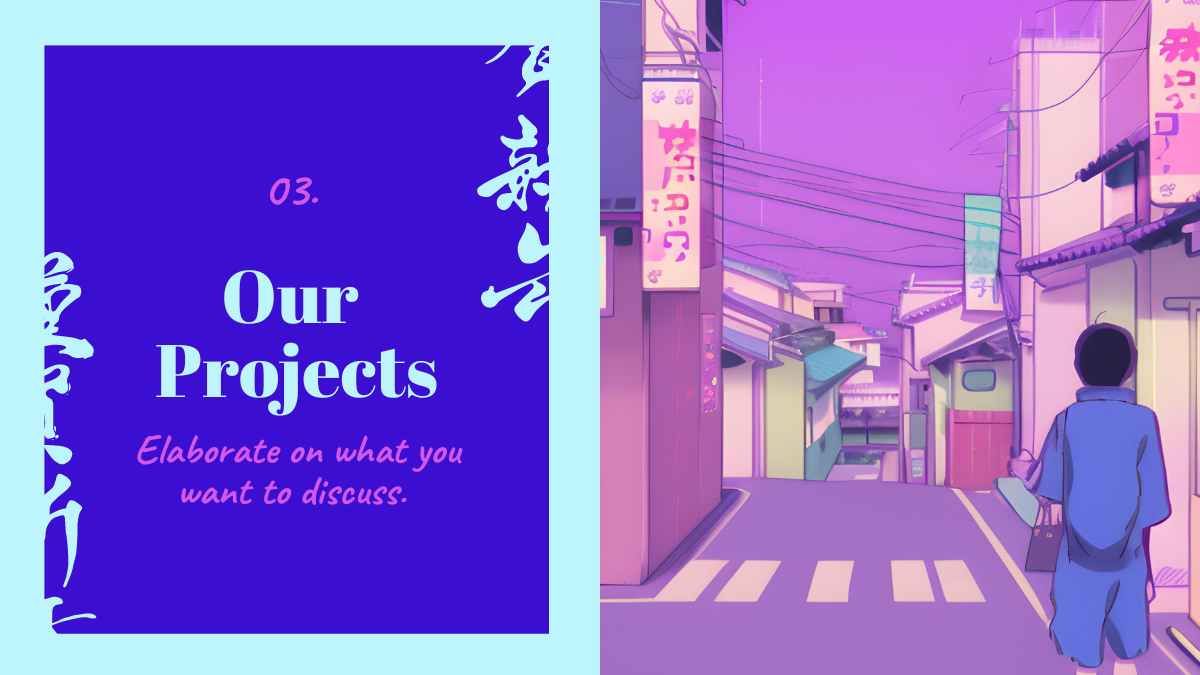 Boletim informativo sobre as ruas de pastel japonesas - slide 11