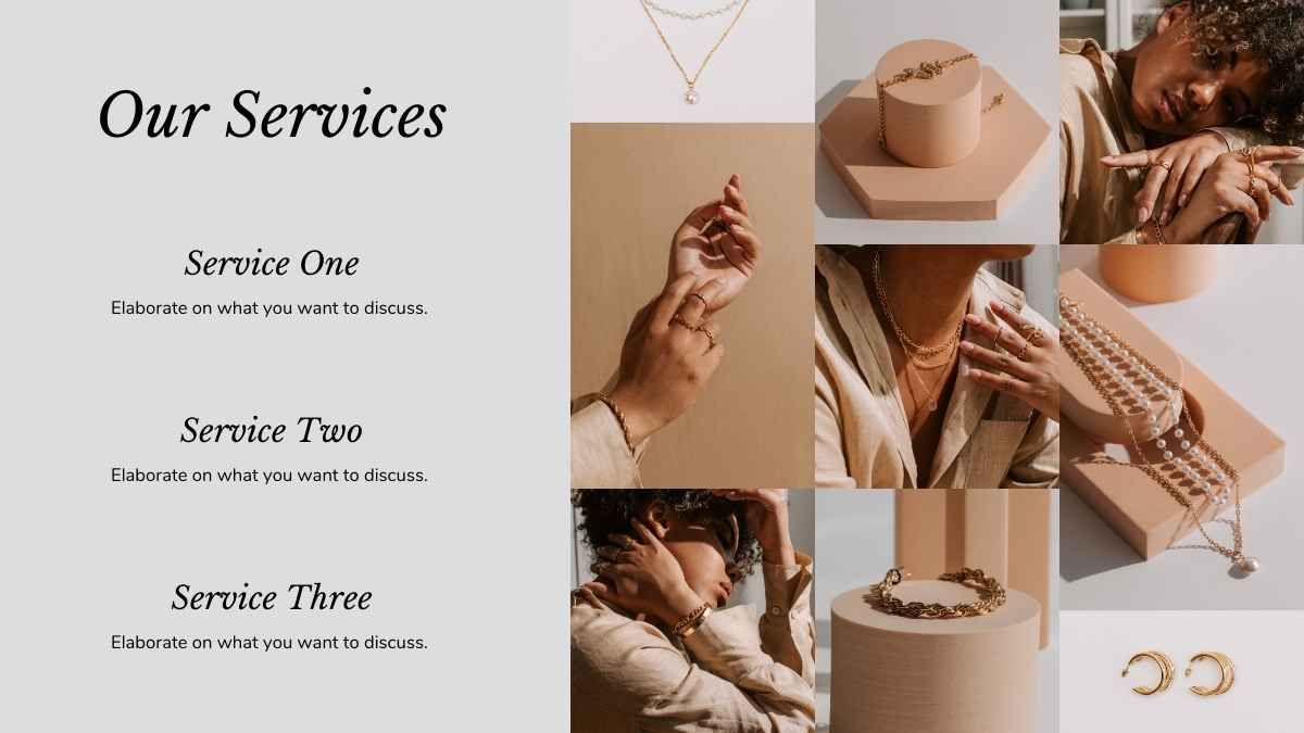 Negócio on-line de joias elegantes - slide 10