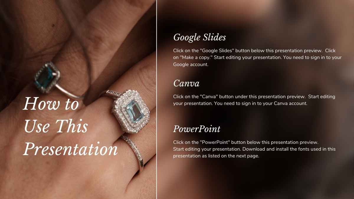 Elegant Jewelry Online Business Slides - slide 2