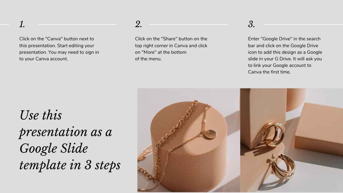 Negócio on-line de joias elegantes - slide 3
