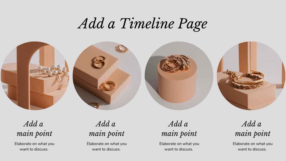 Elegante presentación de negocio de joyería en línea - slide 8