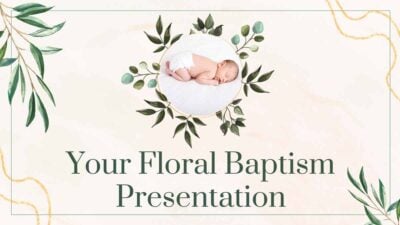 Leaves Floral Baptism Slides
