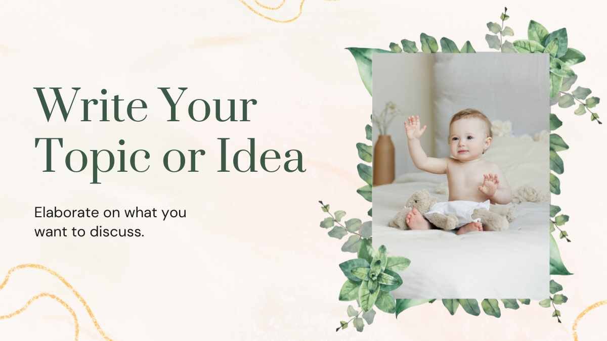 Leaves Floral Baptism Slides - slide 5