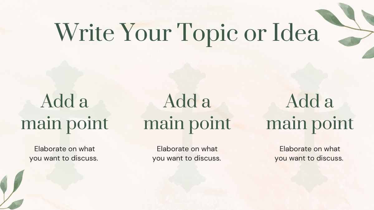 Leaves Floral Baptism Slides - slide 7