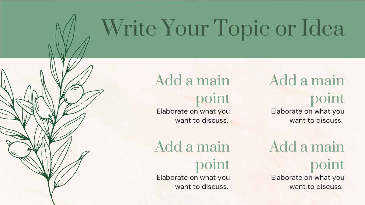 Leaves Floral Baptism Slides - slide 9