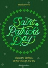 Lettering St. Patricks Day Flyer