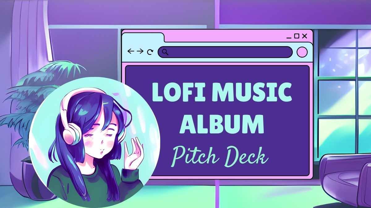 Pitch deck de álbum musical Lofi - slide 0
