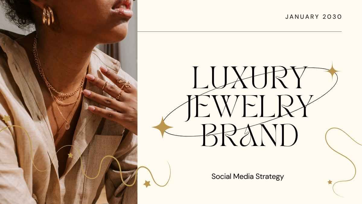 Luxury Jewelry Brand Social Media Strategy - slide 0