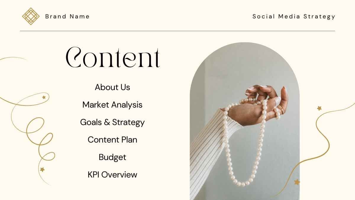 Luxury Jewelry Brand Social Media Strategy - slide 1