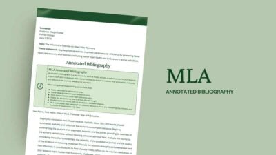 MLA Annotated Bibliography Template Doc