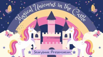 Magical Unicorns in the Castle Storybook