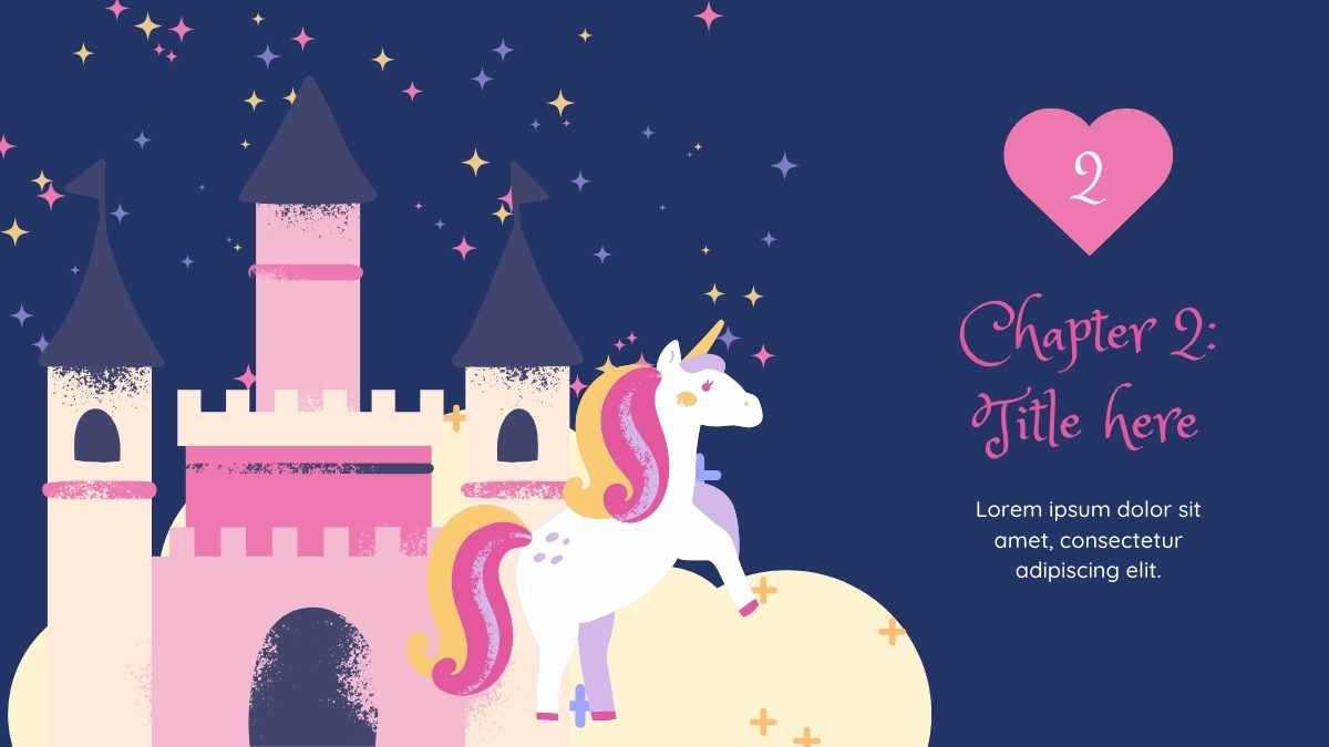 Libro de cuentos Mágicos Unicornios en el Castillo - diapositiva 10