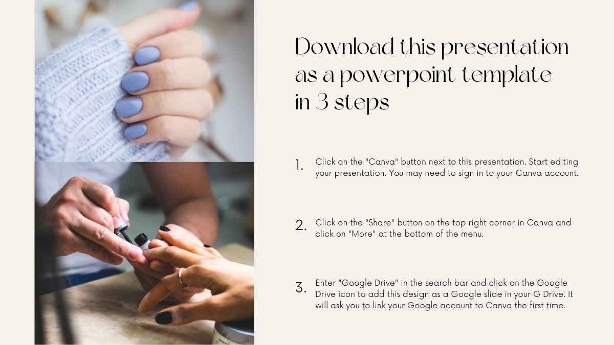 Minimal Manicure Workshop Presentation - slide 3