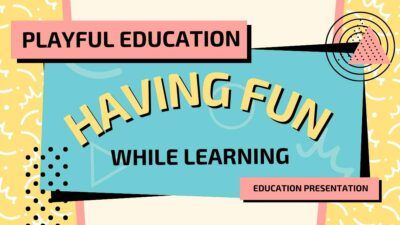 Slides Carnival Google Slides and PowerPoint Template Memphis Playful Education: Having Fun While Learning 1