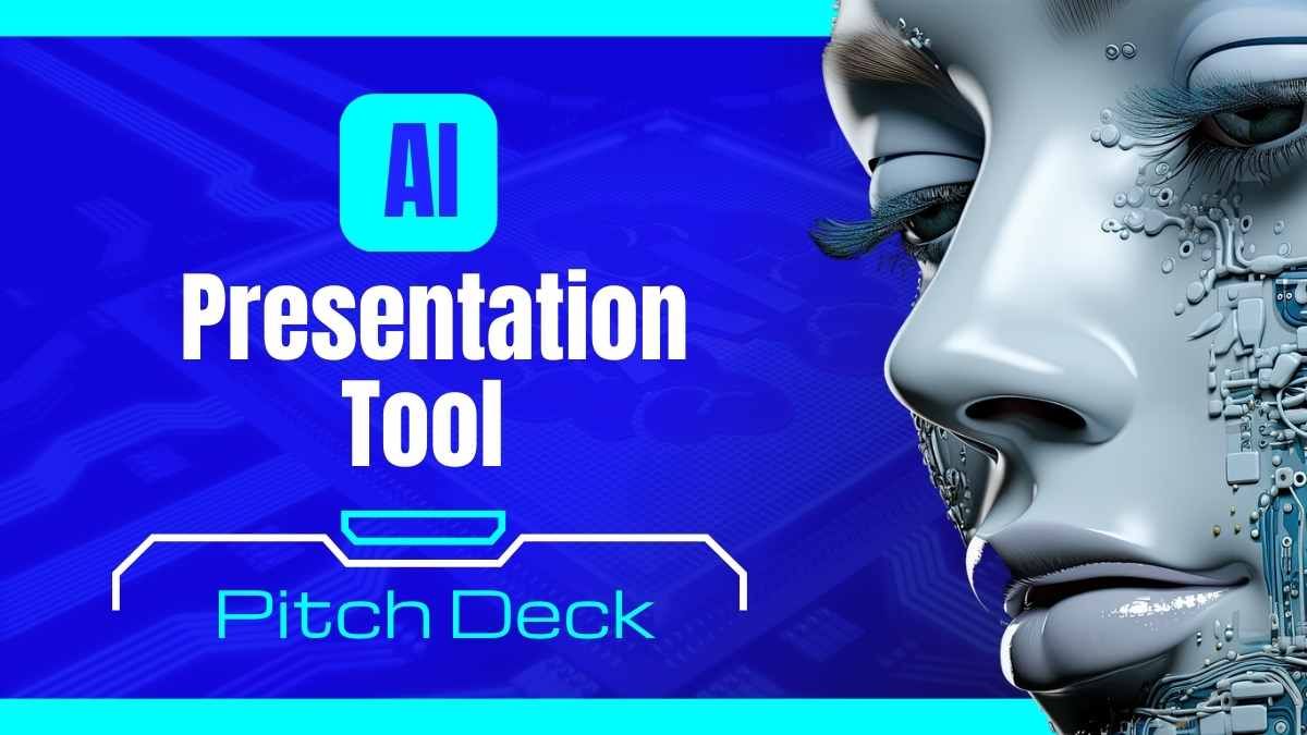 Minimal AI Presentation Tool Pitch Deck - slide 0