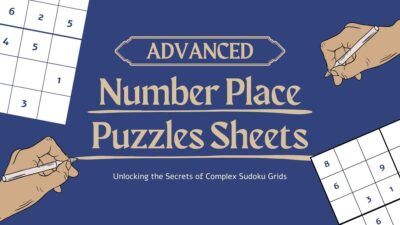 Minimal Advanced Number Place Puzzles Sheets