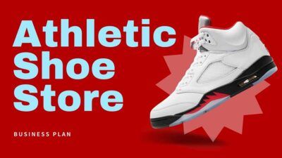 Minimal Athletic Shoe Store Business Plan Slides