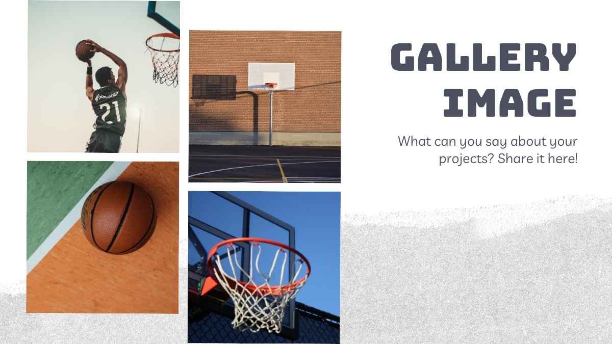 Apresentação minimalista de torneio de basquete - slide 12