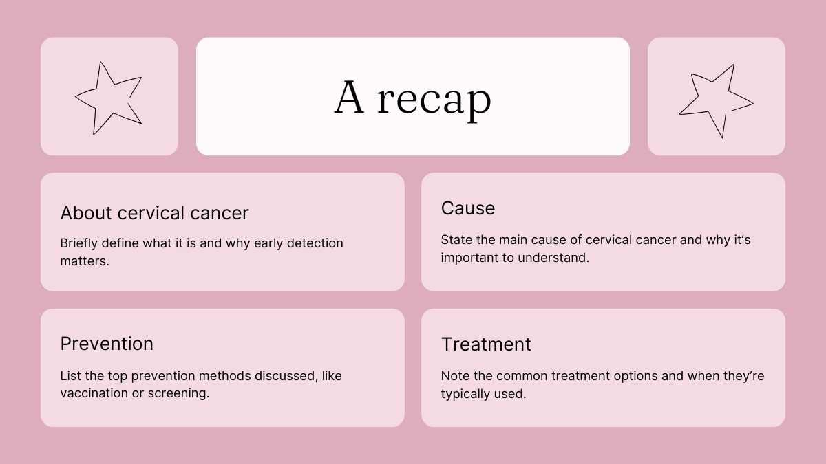 Minimal Cervical Cancer Slides - slide 13