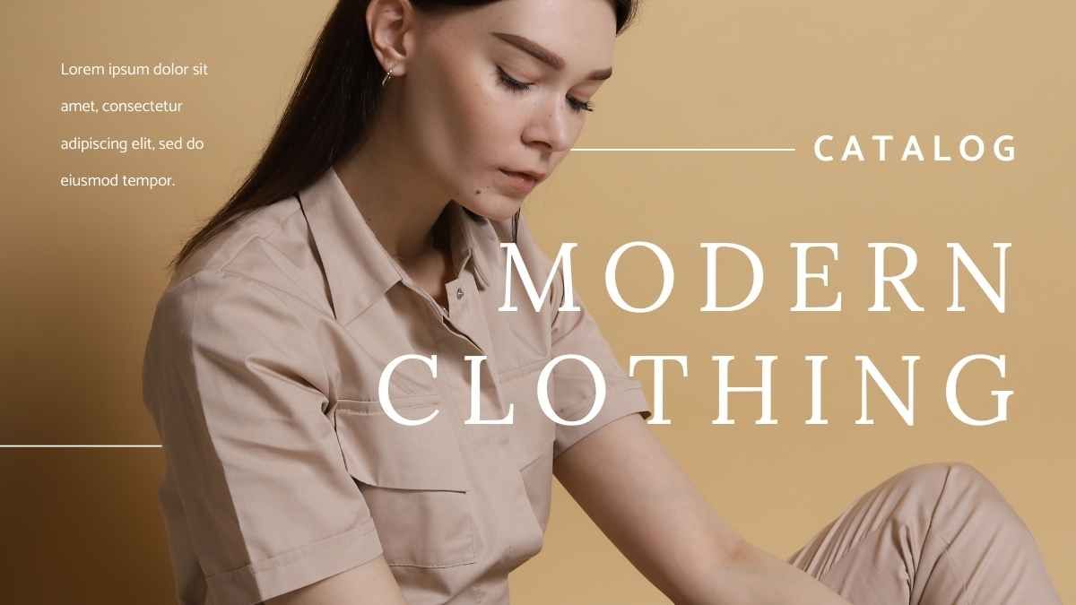 Minimal Classic Clothing Catalog - slide 0