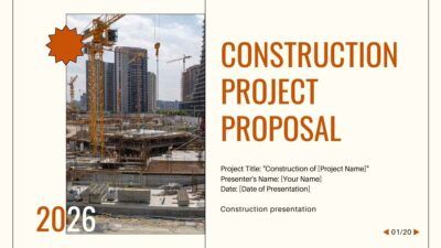 Minimal Construction Project Proposal Slides