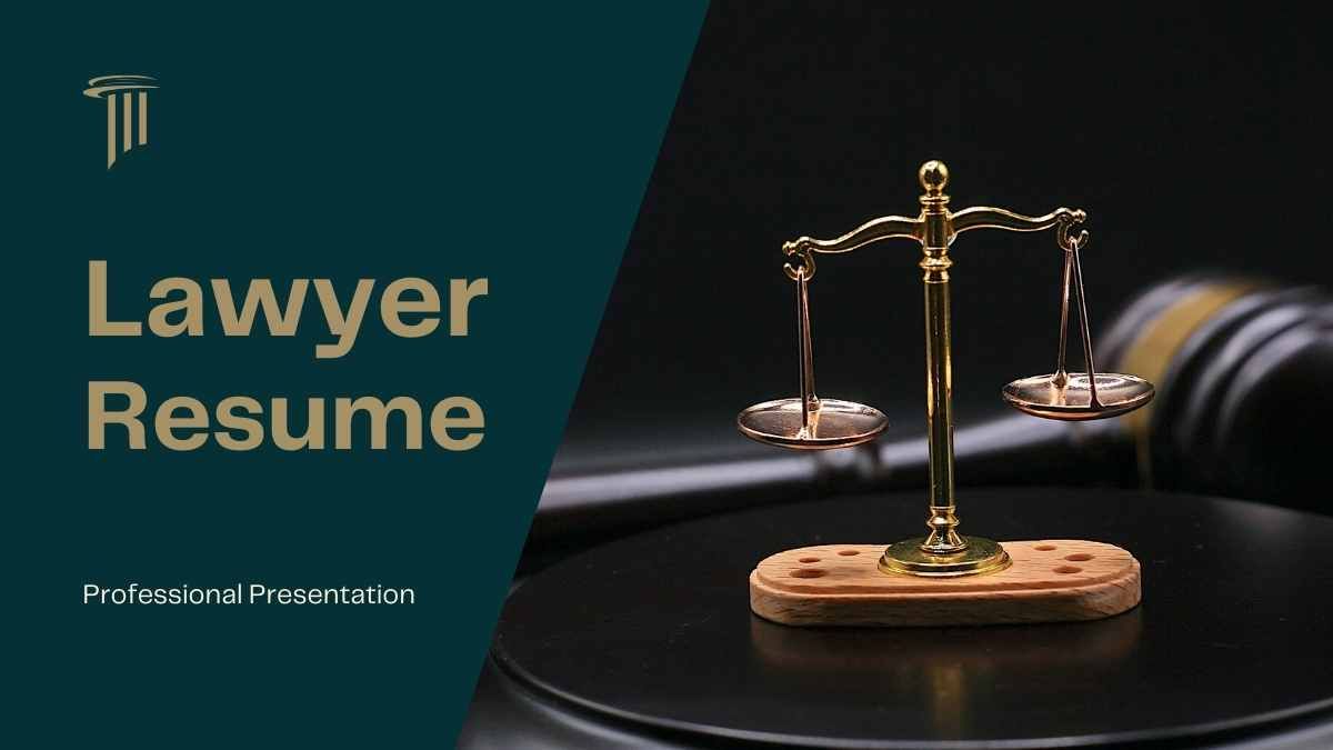 Minimal Corporate Lawyer Resume - slide 0