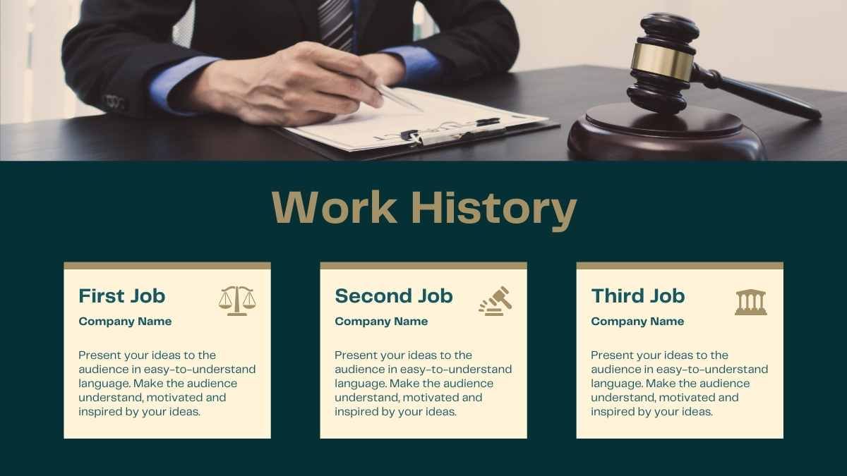 Minimal Corporate Lawyer Resume - slide 4