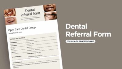 Minimal Dental Referral Form 1