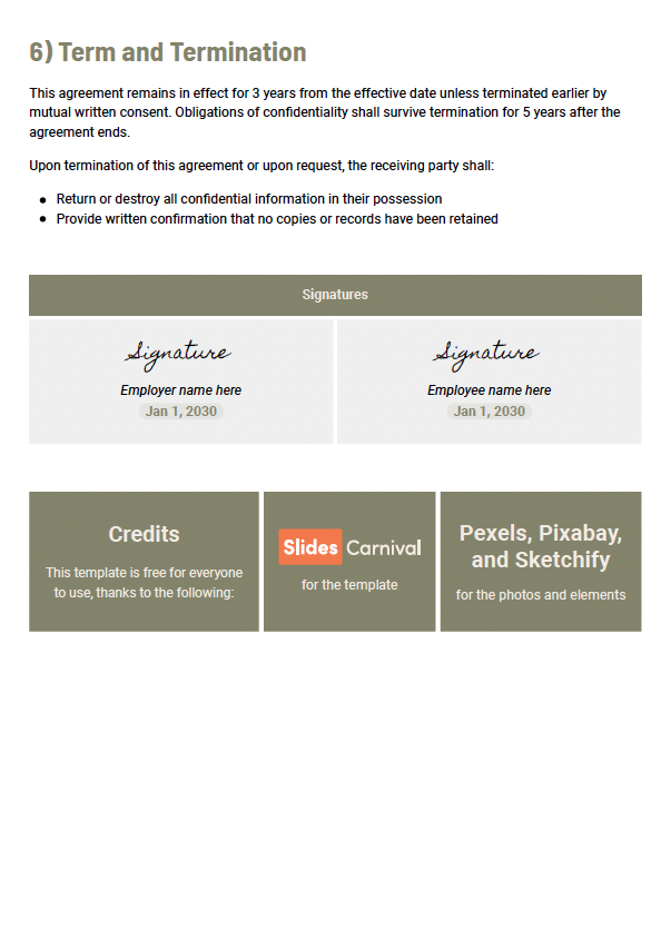 Minimal Employment Contract - slide 3